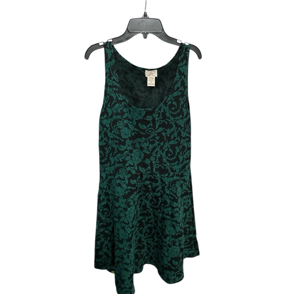 Green & Black Floral Dress
